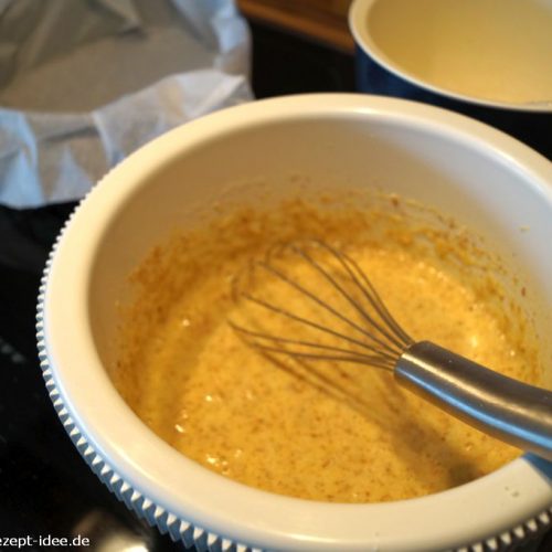 Teig für den Low Carb Apfelkuchen